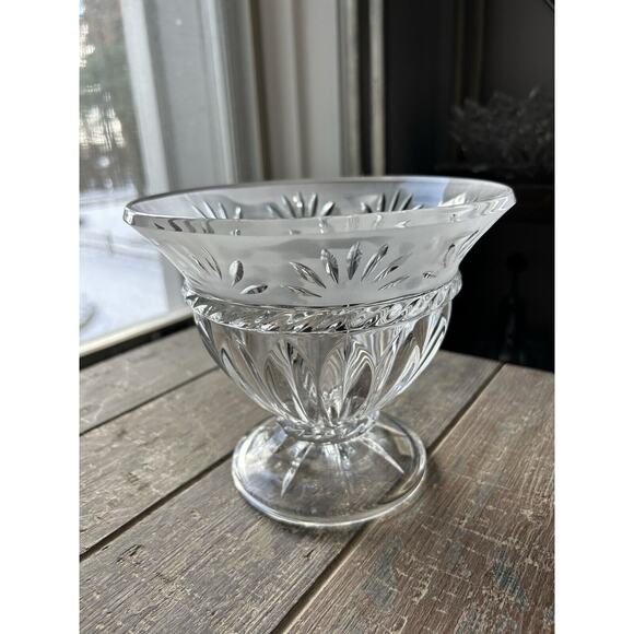 Cristal D'Arques Crystal Serving Bowl Carthage Vintage Candy Dish 6” Tall France - Picture 8 of 14